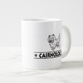 Humor Cairn Terrier Jumbo-Tasse (Vorderseite Rechts)