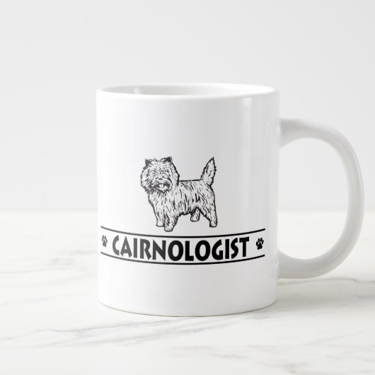 Humor Cairn Terrier Jumbo-Tasse (Rechts)