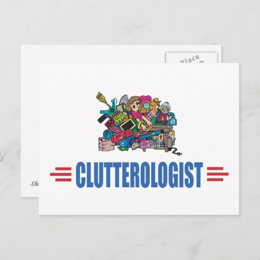 Humor Clutter Postkarte (Vorne/Hinten)
