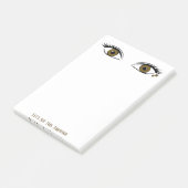 Humor Custom Spionage Brown Eyes Post-it Klebezettel (angewinkelt)