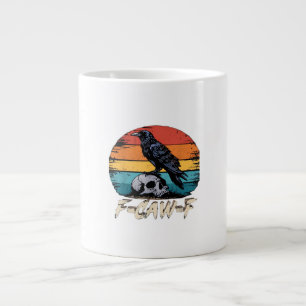 Humor F-Caw-F Gothic Lustiger Krähe Essential Retr Jumbo-Tasse