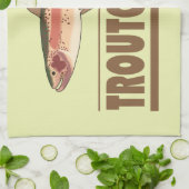 Humor Forellenfischer Küchentuch (Gefaltet)