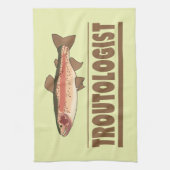 Humor Forellenfischer Küchentuch (Vertikal)