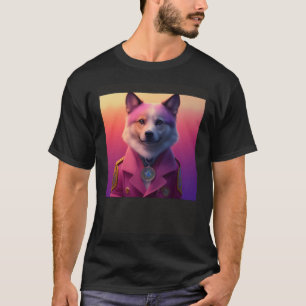 Humor Fuchs Fellige Fell Hund Welpe Großartig Ast T-Shirt