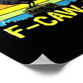 Humor Funny Crow F-Caw-F Gothic Poster (Ecke)