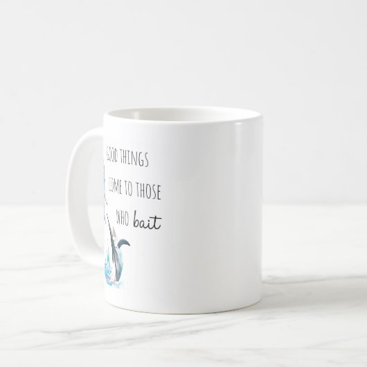 Humor Funny Funny Fishing-Geschenk Kaffeetasse (Vorderseite Links)