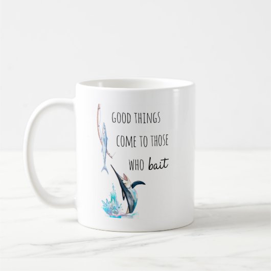 Humor Funny Funny Fishing-Geschenk Kaffeetasse (Links)