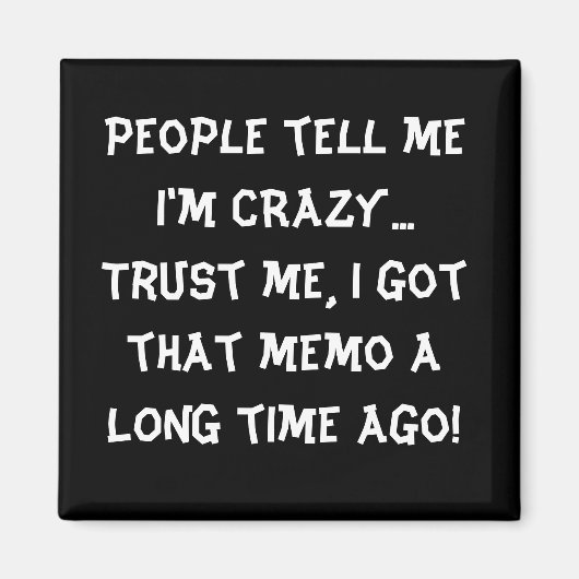 Humor Funny Magnet Locker Magnet (Vorne)