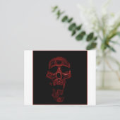Humor Funny Skull Postkarte (Stehend Vorderseite)