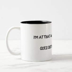 Humor für das Alter Zweifarbige Tasse