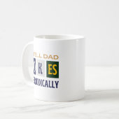 Humor Geeky Charm I Tell Dad Jokes Periodically  Kaffeetasse (Vorderseite Links)
