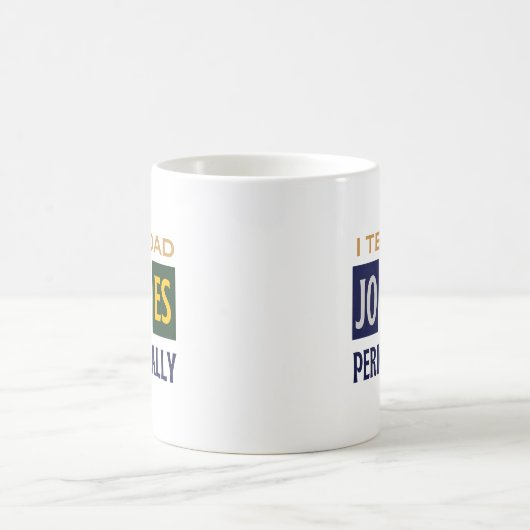 Humor Geeky Charm I Tell Dad Jokes Periodically Kaffeetasse (Mittel)