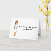 Humor Get Well Card Karte (Gelbe Blume)