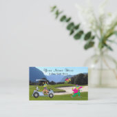 Humor Golf Player Business Card Visitenkarte (Stehend Vorderseite)