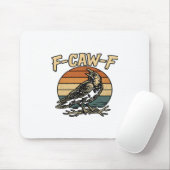 Humor Gothic F Caw F Funny Crow Creative Style Mousepad (Mit Mouse)