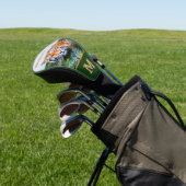 Humor Ihre Nachricht Tiger Monogramm Initiale Golf Headcover (In SItu)