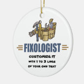 Humor Keramikornament (Links)