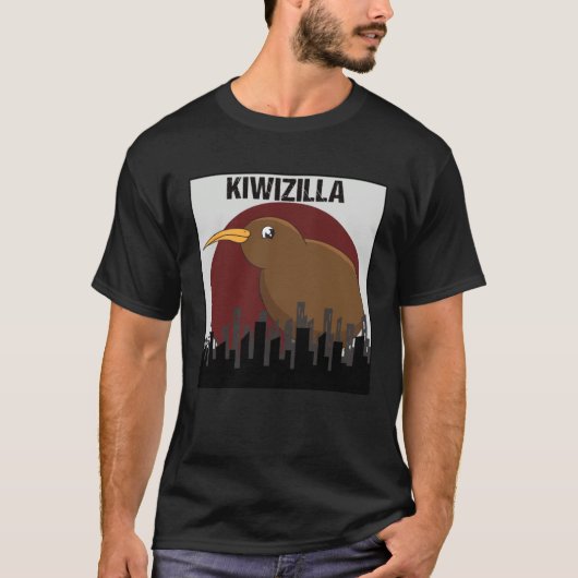 Humor Kiwizilla Cute Kiwi T-Shirt (Vorderseite)