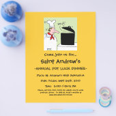 Humor Koch Cartoon Restaurant Wohltätigkeit Flyer (Einzeln)