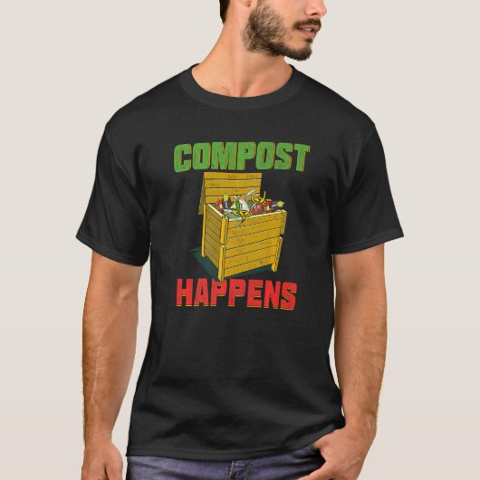 Humor Kompost passiert Gartengeräte T-Shirt (Vorderseite)