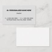 Humor, Konservativ und Corporate Business Card Visitenkarte (Vorne/Hinten)