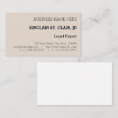 Humor, konservative Visitenkarte (Vorne/Hinten)