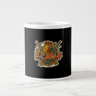 Humor Krähe Lustig Gothic F-Caw-F Jumbo-Tasse
