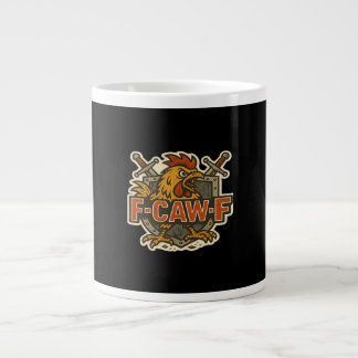 Humor Krähe Lustig Gothic F-Caw-F Jumbo-Tasse