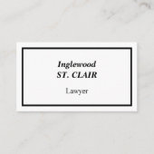 Humor, Law Beruflich Business Card Visitenkarte (Vorderseite)