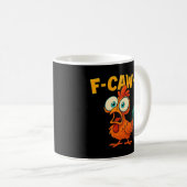 Humor Lustige Krähe F-Caw-F Gothic Kaffeetasse (VorderseiteRechts)
