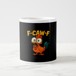 Humor Lustiger Krähe F-Caw-F Gothic Jumbo-Tasse
