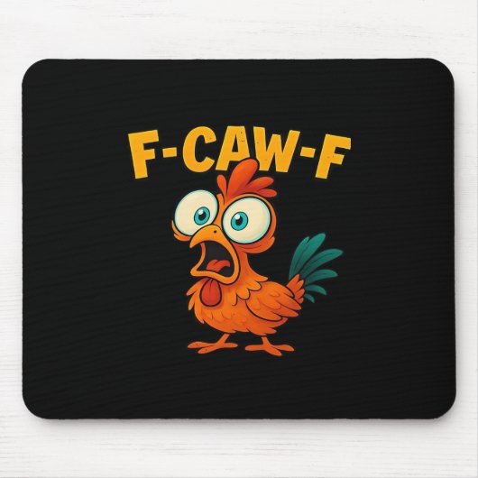 Humor Lustiger Krähe F-Caw-F Gothic Mousepad (Vorne)