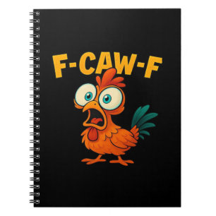 Humor Lustiger Krähe F-Caw-F Gothic Notizblock