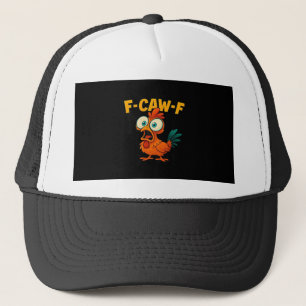 Humor Lustiger Krähe F-Caw-F Gothic Truckerkappe