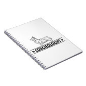 Humor Pembroke Welsh Corgie Notizblock (Rechte Seite)