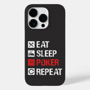 Humor poker - Eat sleep poker repeat Case-Mate iPhone 14 Pro Hülle