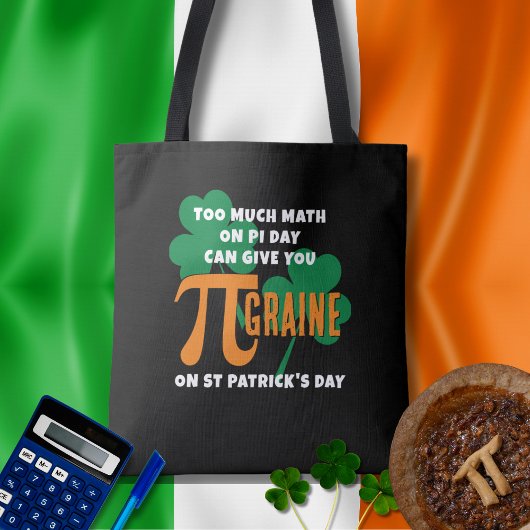 Humor St Patrick's Day Pi Day Math Tasche