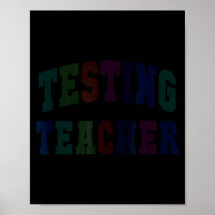 Humor-Test-Lehrer-Testtag-Modus auf ela stem Poster
