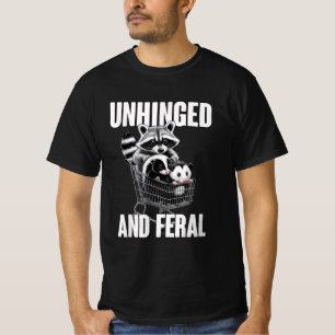 Humor Unbeschwert Und Wilde Waschbär-Cowboy-Trash T-Shirt