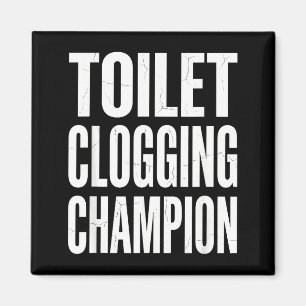 Humor Verstopfung Badezimmer Toilette Meisterwitz  Magnet