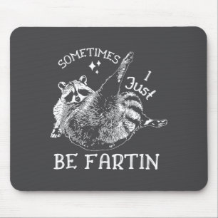 Humor Waschbär Ich Lache Manchmal Einfach Über Fur Mousepad