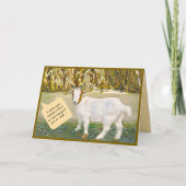 Humor/Ziege/Du bekommst meine Grußkarte mit geklap Karte (Vorderseite)