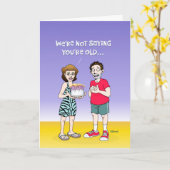 Humorale 45. Geburtstagskarte Karte (Gelbe Blume)