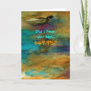 Humorale 50. Geburtstagskarte Karte