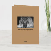 Humorale Abschluss Card mit German Shepherd Karte (Rückseite)