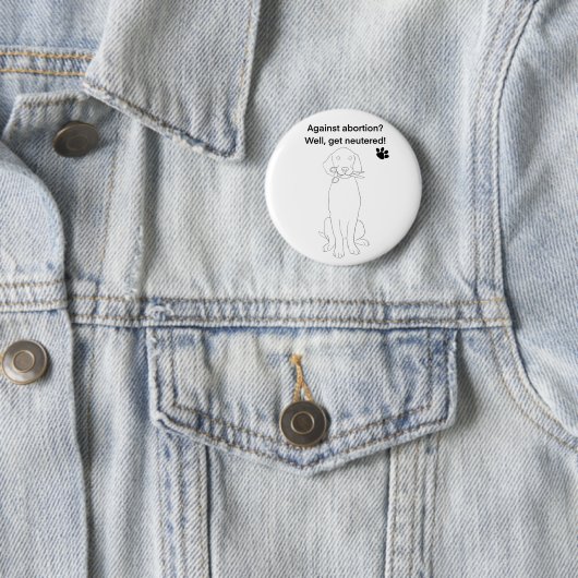 Humorale Abtreibungsrechte Button (Beispiel)