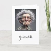 Humorale Alte Dame wird alt Geburtstag