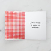 Humorale Alte Dame wird alt Geburtstag Karte (Innenseite)