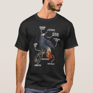 Humorale Anatomie eines Afrikanischen Grauen Papag T-Shirt
