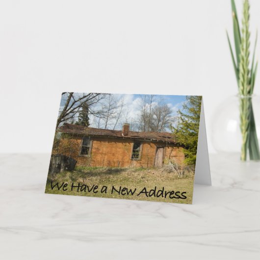 Humorale Änderung der Adresskarte Ankündigung (Vorderseite)